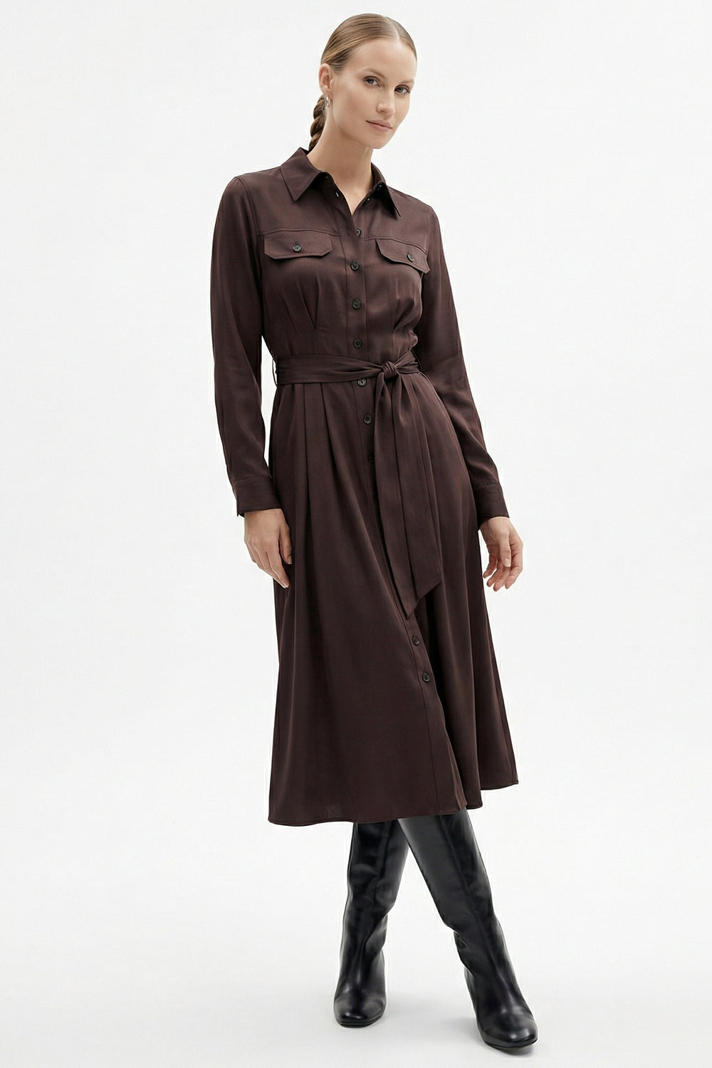 Lena Dress- Brown