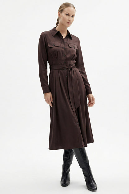 Lena Dress- Brown