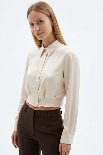 Paisley Shirt- Ecru
