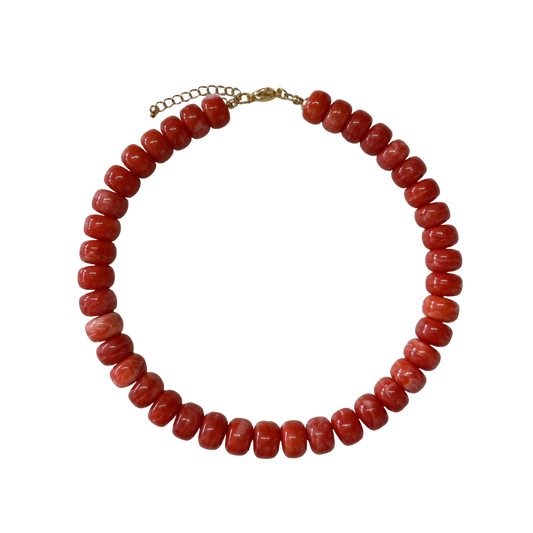 Burnt Orange Orbit Necklace