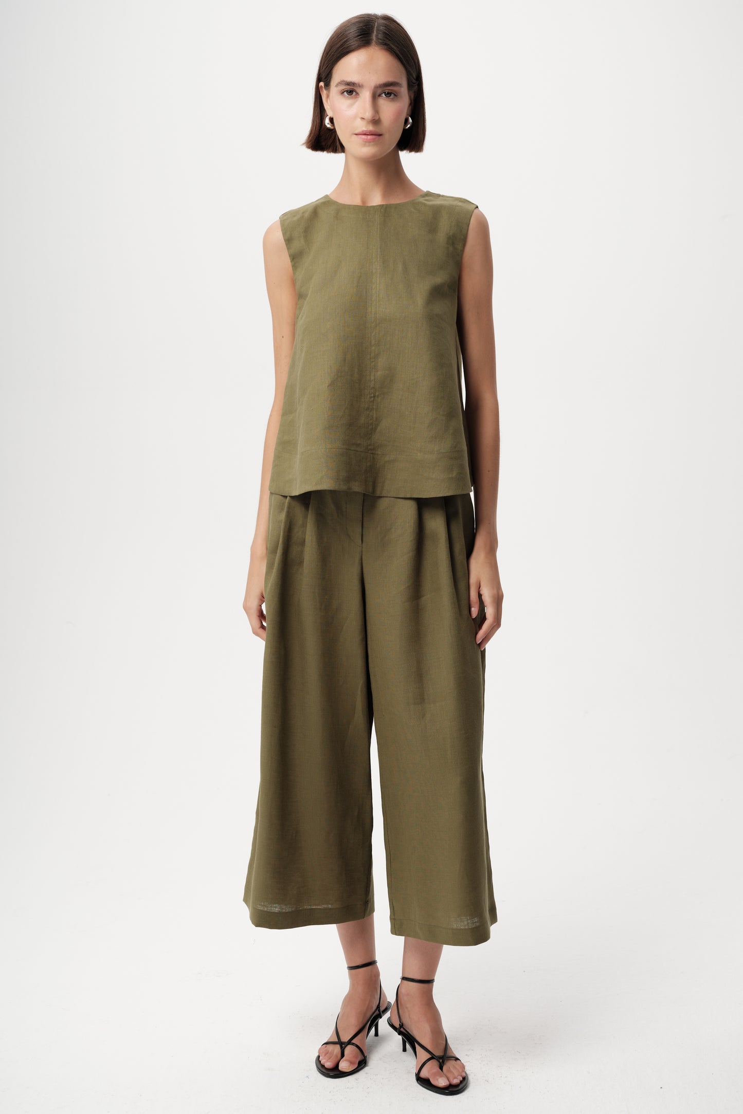 Almira Blouse- Olive Khaki