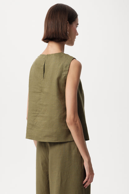 Almira Blouse- Olive Khaki