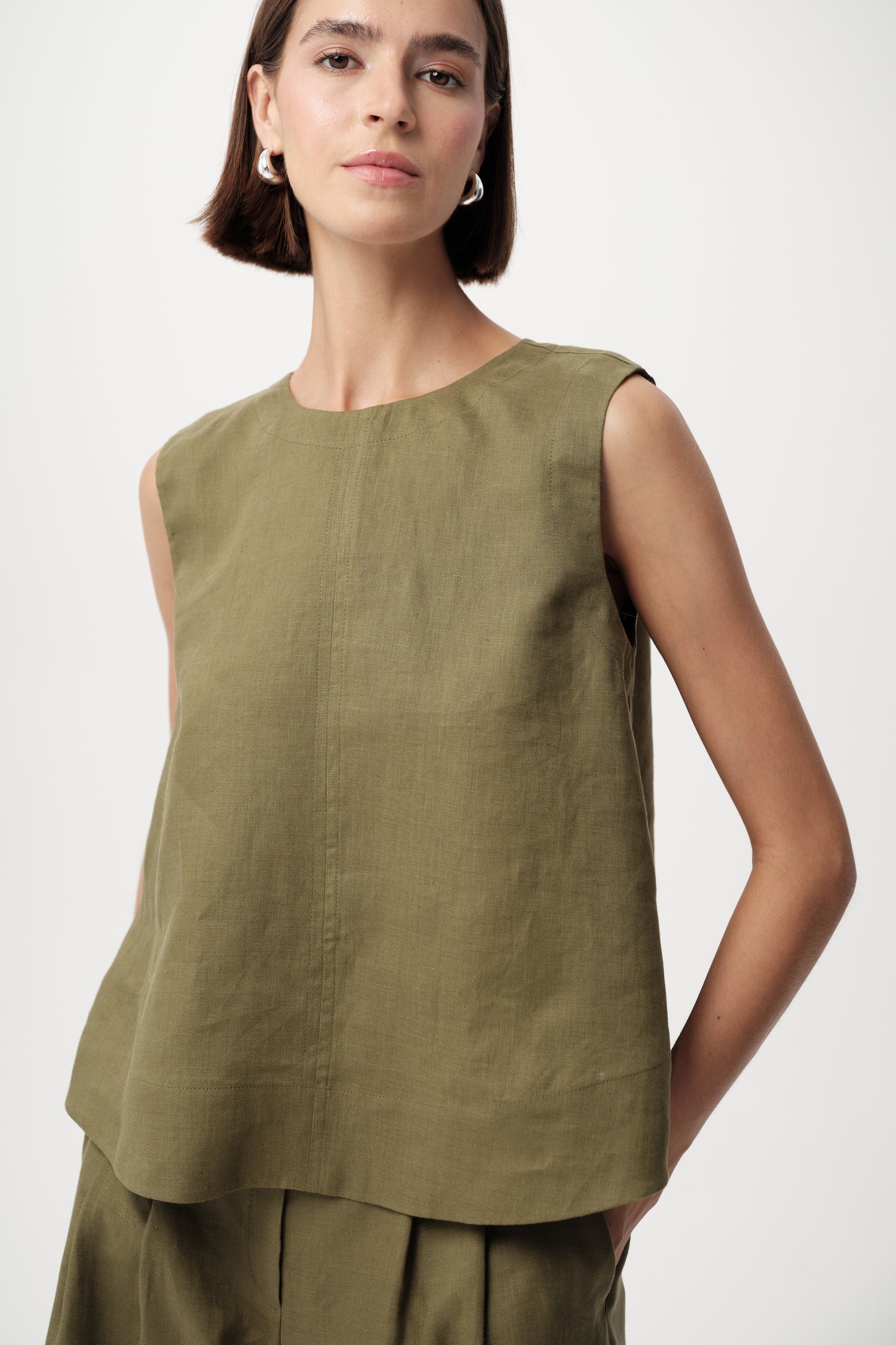 Almira Blouse- Olive Khaki