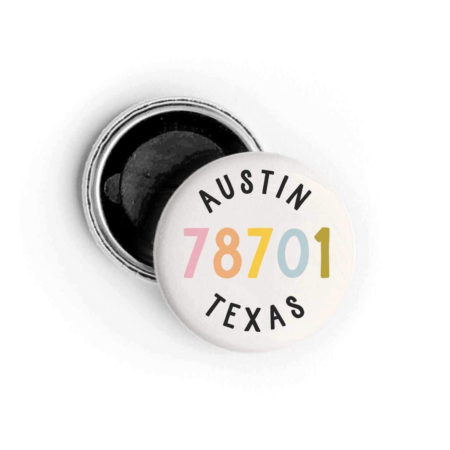 Custom Zip Code Button: Mix 4 / Packaged / Pinback Button