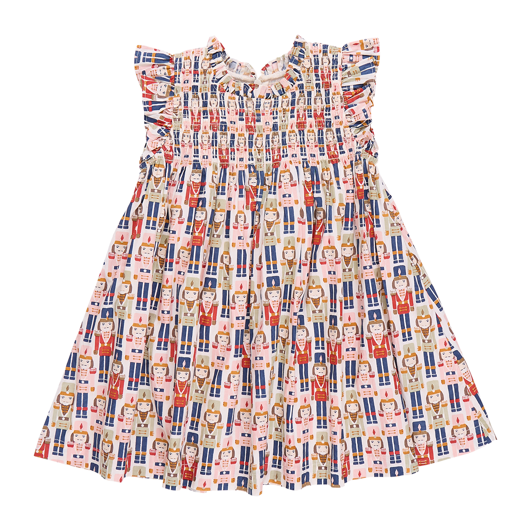 Girls Stevie Dress- Vintage Nutcracker