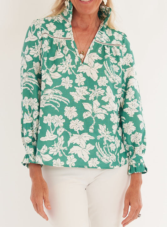 Aspen Blouse- Lingren Verde