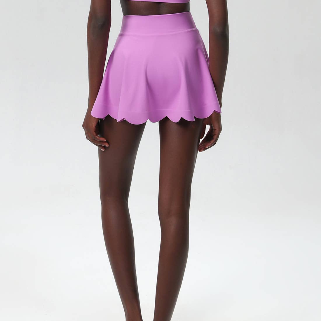 Scalloped Tennis Skirt- Light Purple