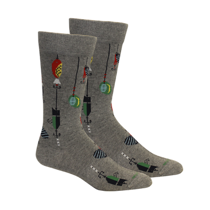 Lured (Fishing) Socks: Khaki
