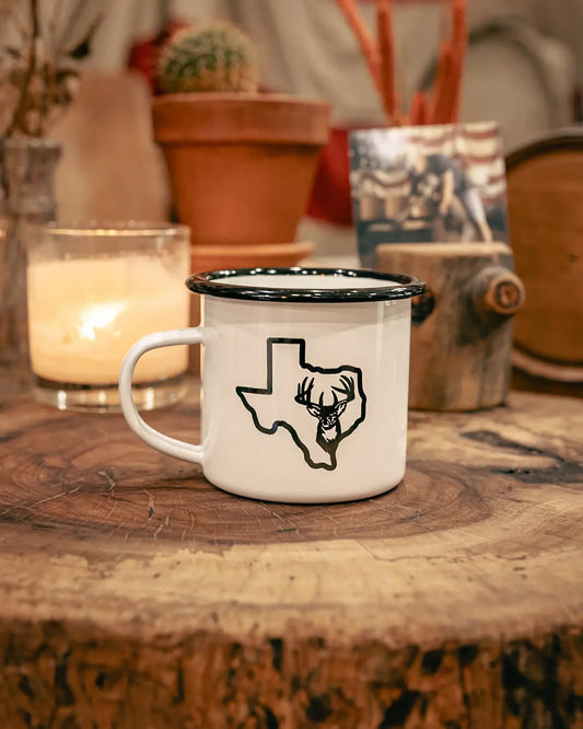 Camp Mug- Texas Outline Buck