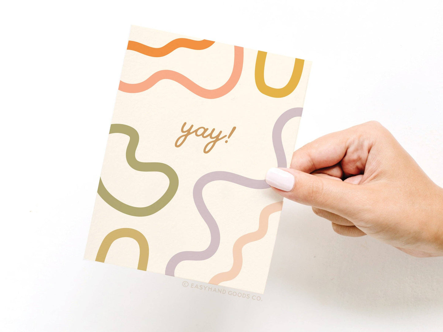Yay Squiggles Greeting Card