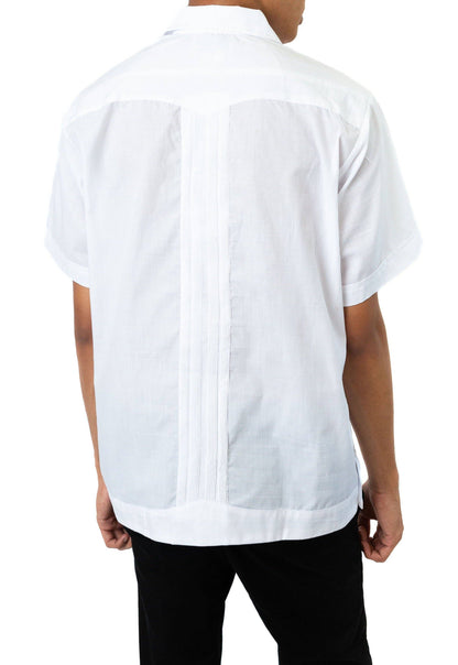 SIDREY Guayabera Classic Shirt - White