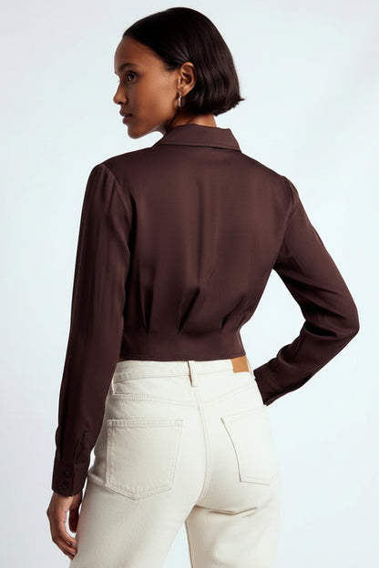 Paisley Shirt- Brown