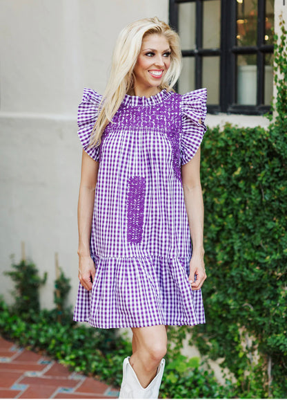 The Lilliana Ruffle Neck Dress