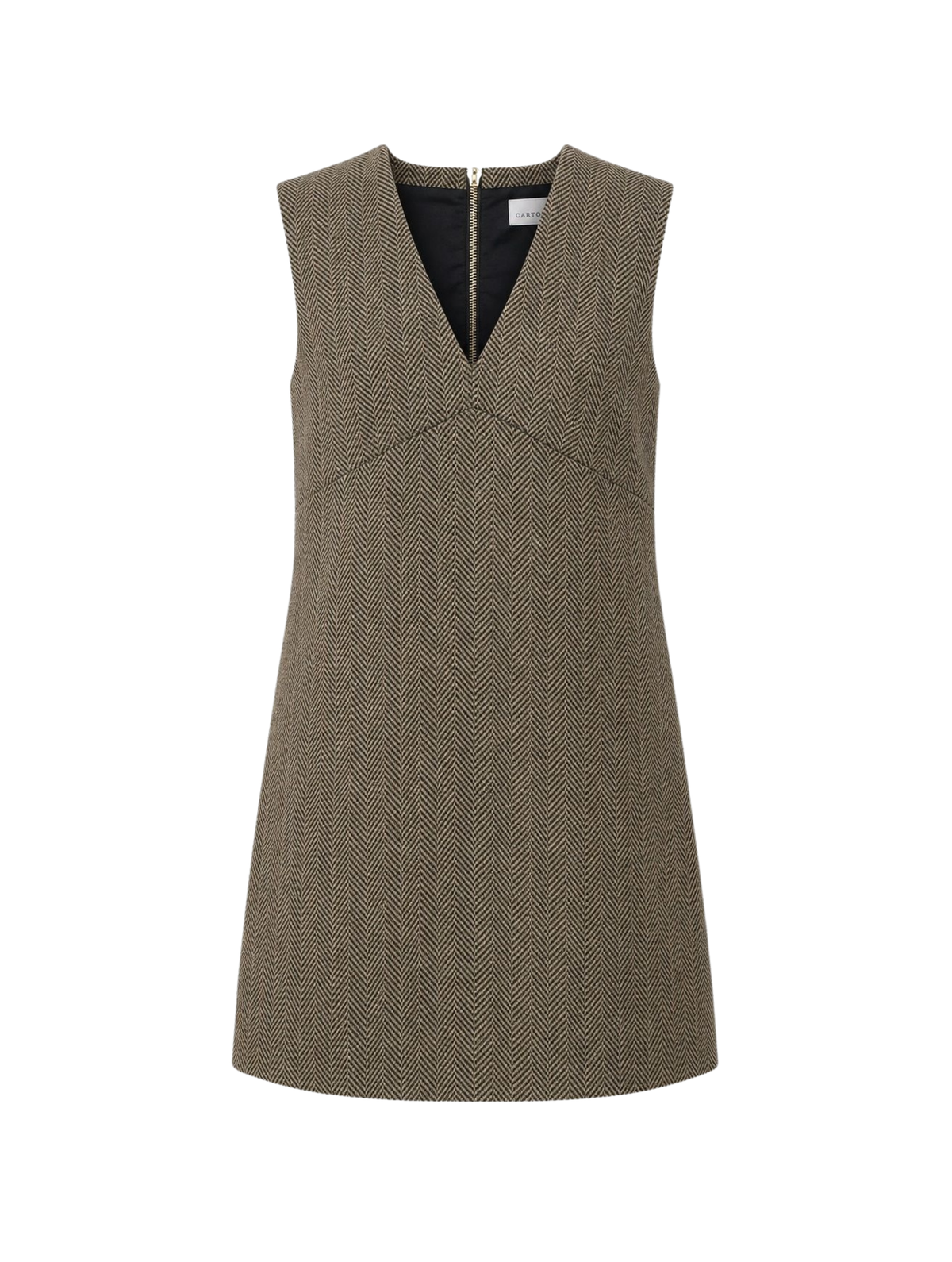 Tate Mini Dress- Fireside Herringbone
