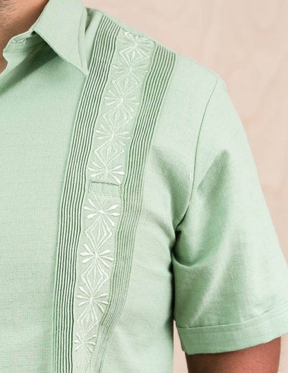 Guayabera Guayamisa Shirt - Fern Green