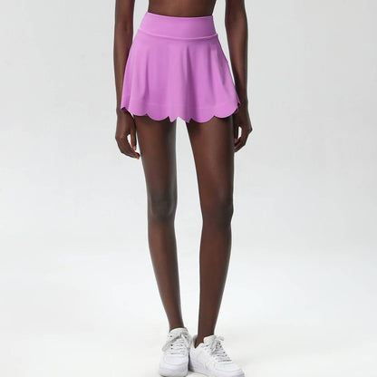Scalloped Tennis Skirt- Light Purple