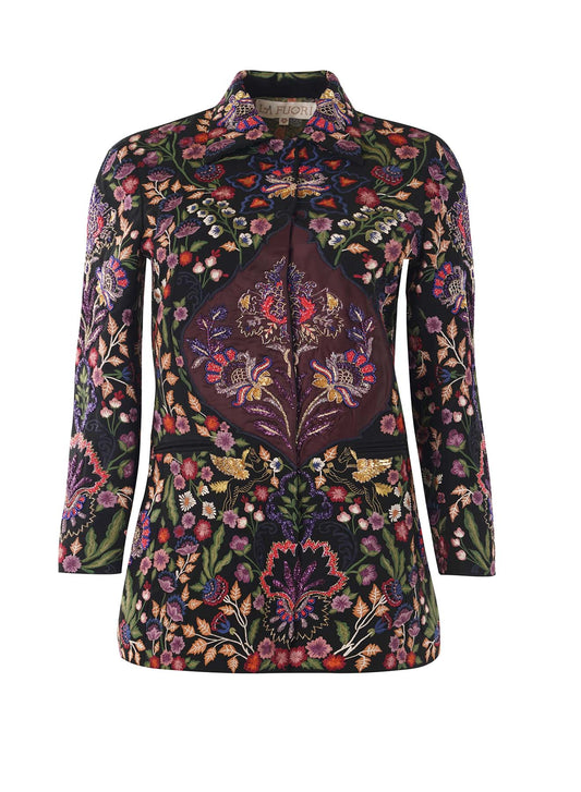 Clio Embroidered Car Coat