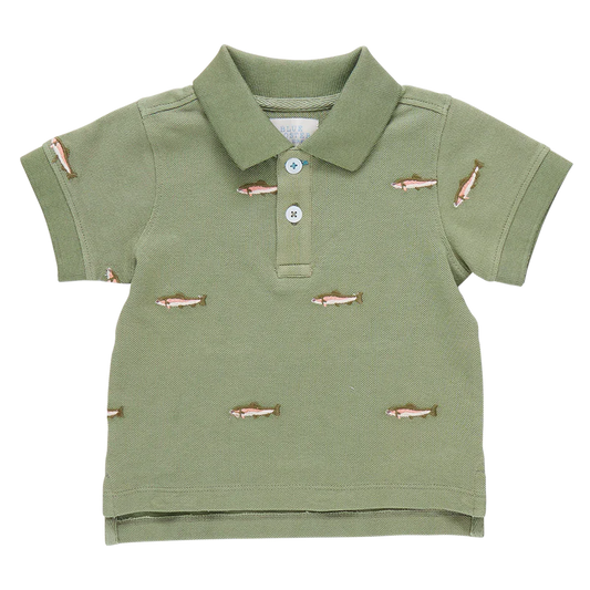 Baby Boys Alec Shirt- Rainbow Trout