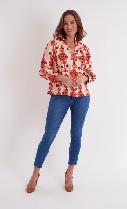 Aspen Blouse- Serendipity Praline