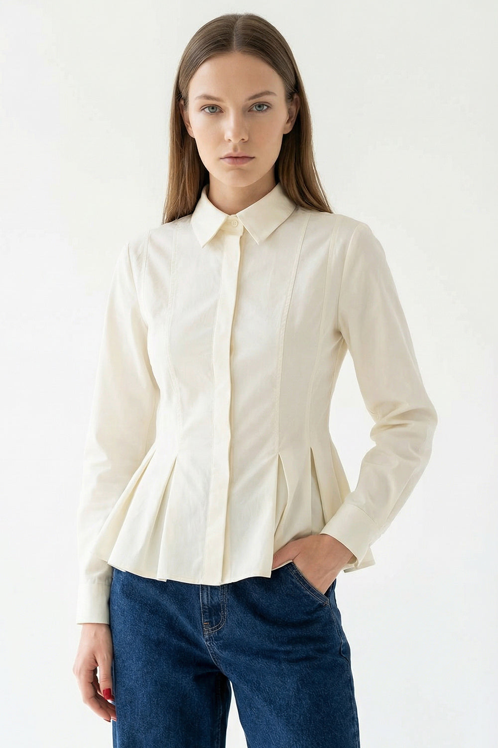 Movela Shirt- Ecru