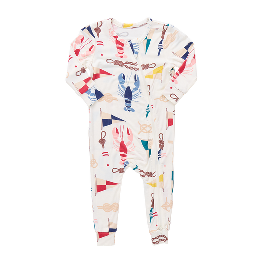 Baby Bamboo Romper- Nautical Notions