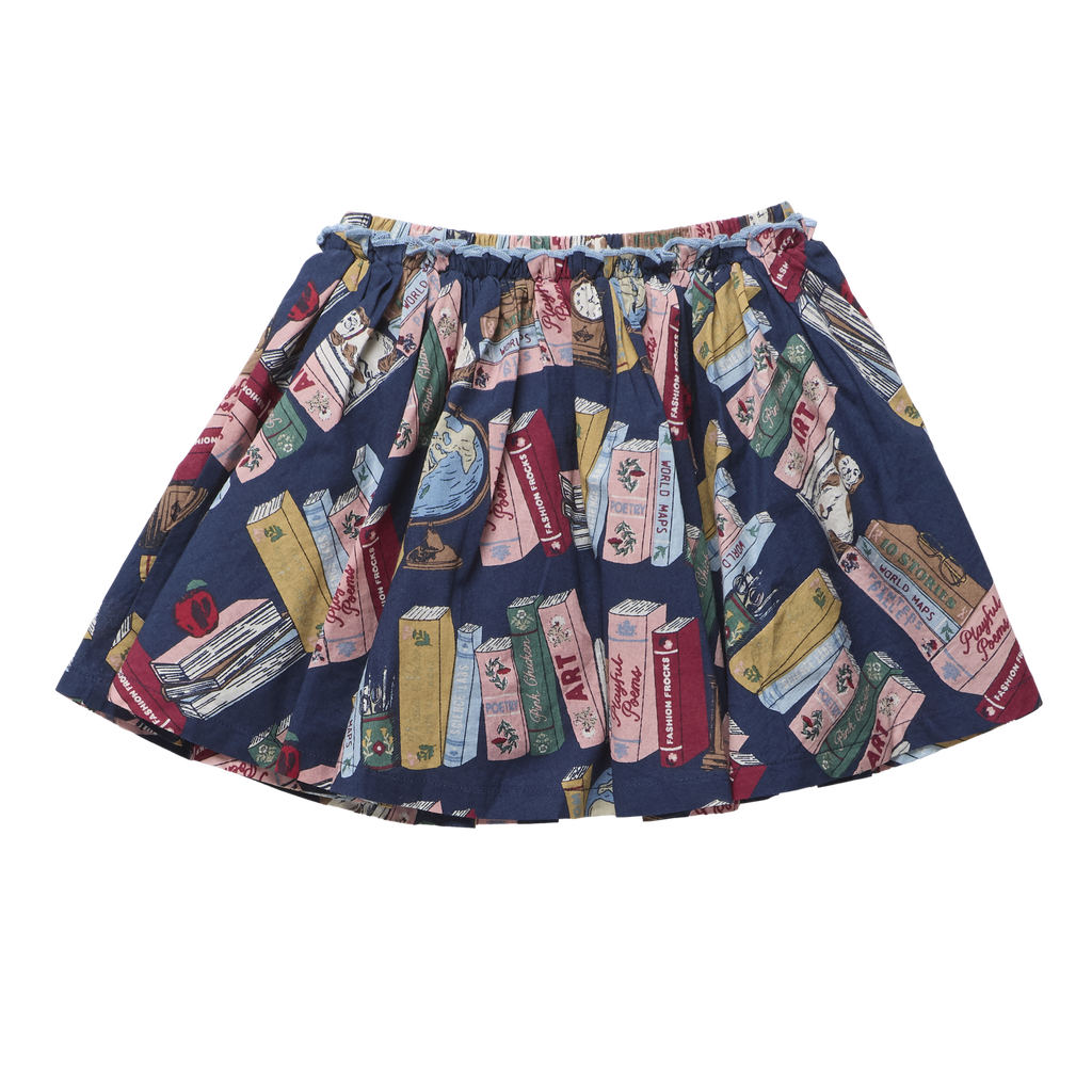Girls Gianna Skirt- Bookshelf