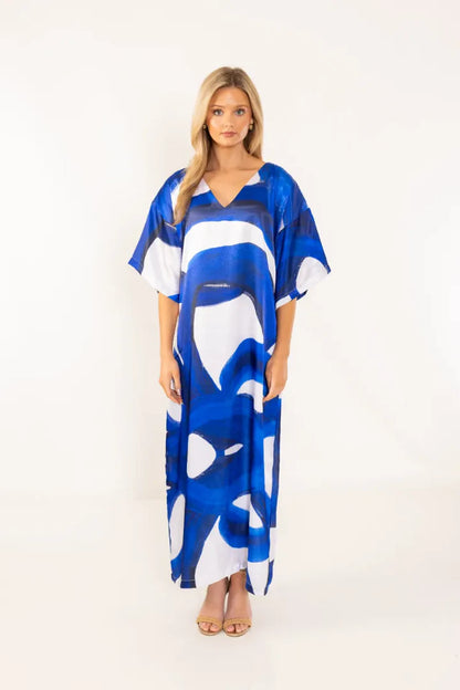 Blue Notes Long Caftan