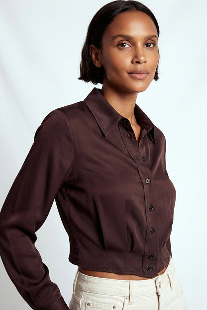 Paisley Shirt- Brown