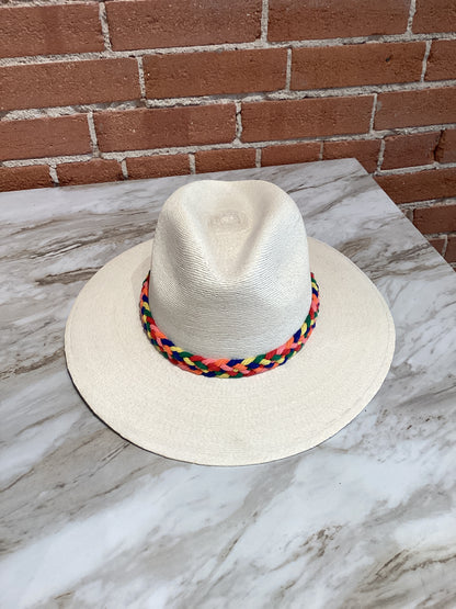 White Palm Hat- Sunrise Rays
