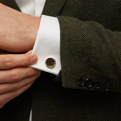 Dewees Cufflink & Studs Set- Gold