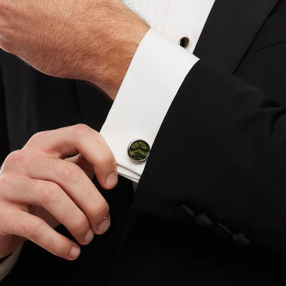 Dewees Cufflink & Studs Set- Rhodium