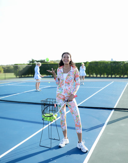 Lagoon Full Zip in Poppy Guava