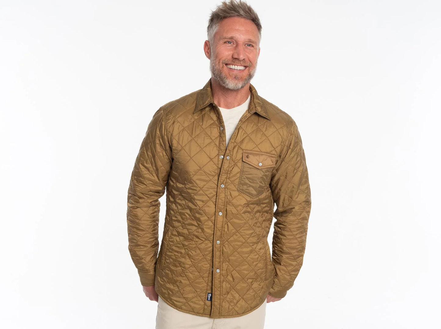 Quilted Shacket- Fools Gold