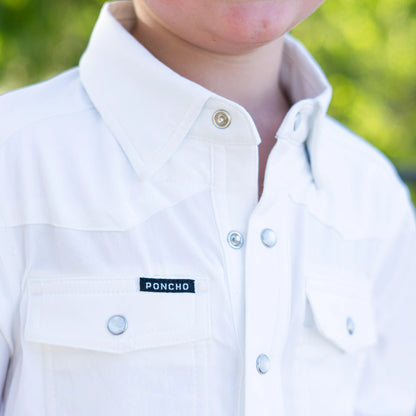 The Mutton Buster Kids Shirt by Poncho- White