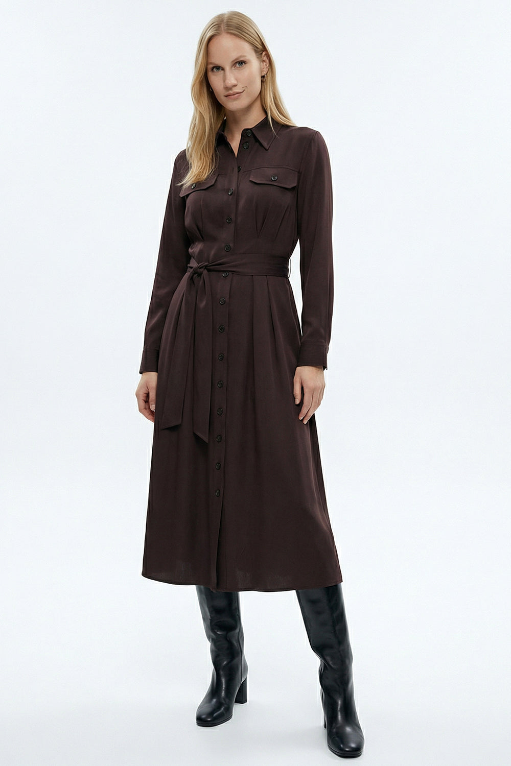 Lena Dress- Brown