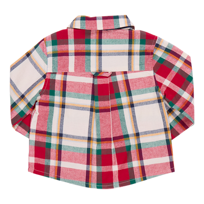 Boys Jack Shirt- Holiday Tartan