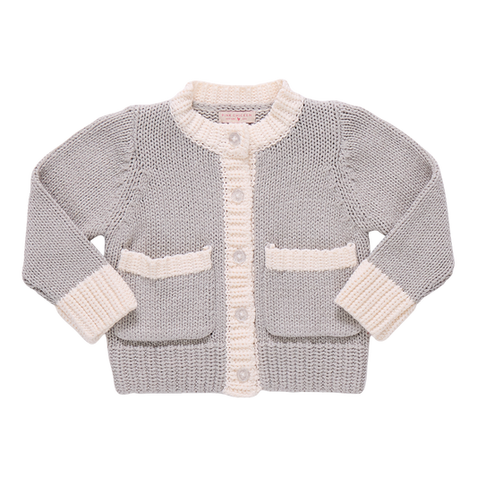 Girls Cali Sweater- Heather Gray