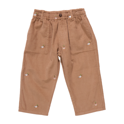Boy Jackson Pant- Mallard Embroidery