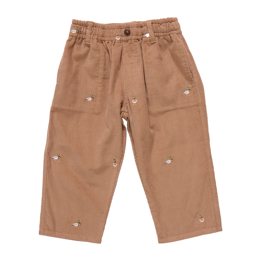 Boy Jackson Pant- Mallard Embroidery