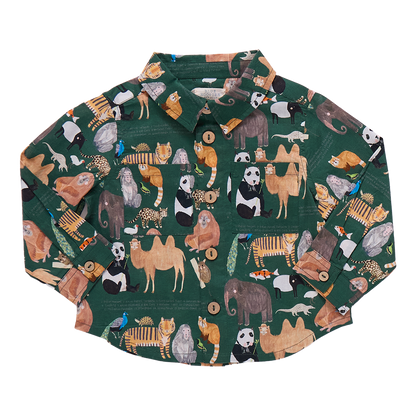 Baby Boys Jack Shirt- Animals of Asia