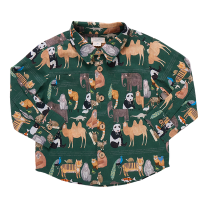 Boys Jack Shirt- Animals of Asia