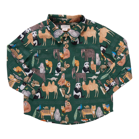 Boys Jack Shirt- Animals of Asia