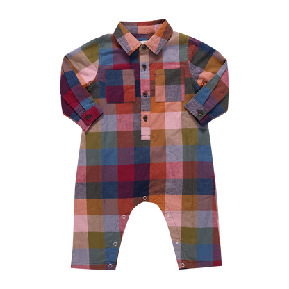 Baby Boys Easton Jumper-  Harvest Check