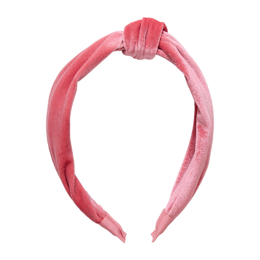 Velour Holly Headband- Desert Rose