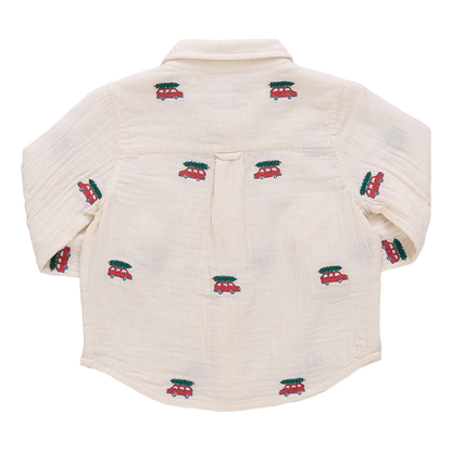 Baby Boys Jack Shirt- Tree Farm Embroidery