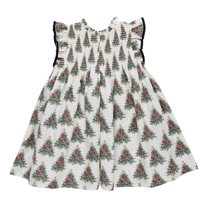 Girls Stevie Dress- Vintage Trees
