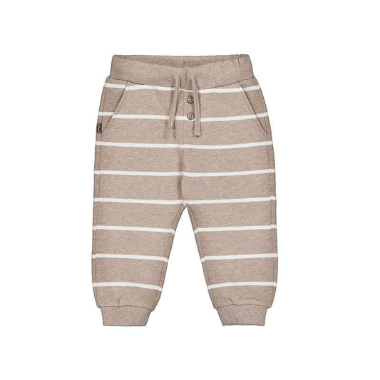 Baby Boy Patterned Pants- Truffle