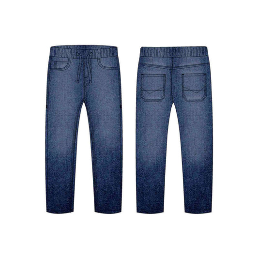 Dark Denim Jogger Pants