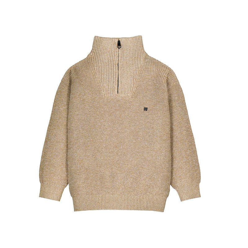 Brown Zip Sweater