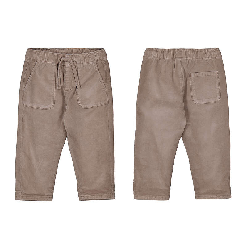 Microcord Lined Trousers- Truffle